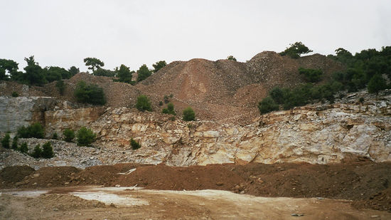 verlassenes Eisenerz Bergwerk