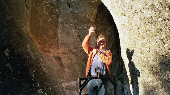 Einstieg beim alten Aufzug
