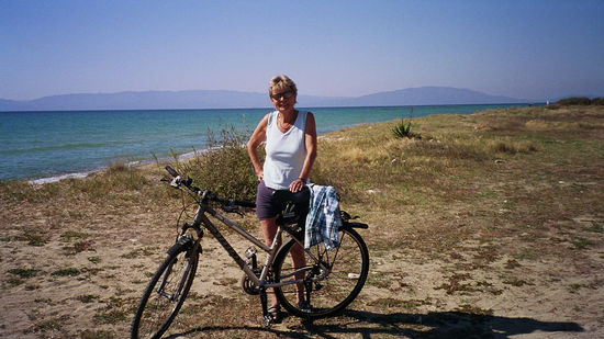 Velotour am Strand der Ägäis