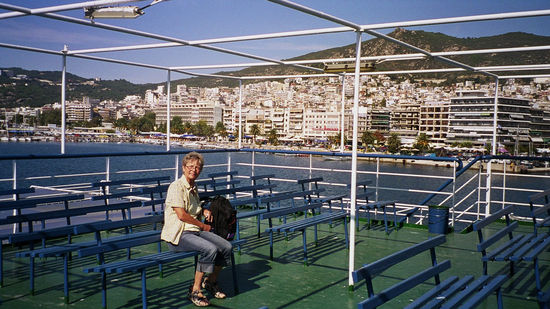 Auf dem obersten Deck der Fähre