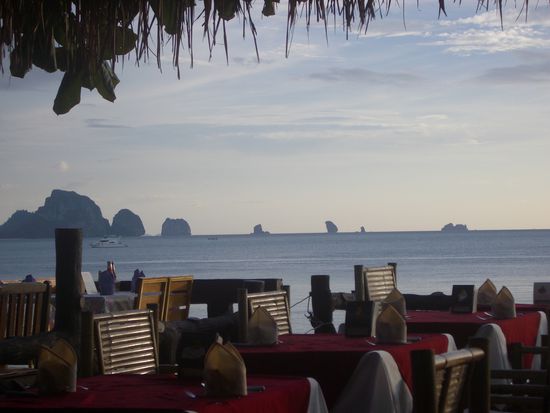 Ausblick aus unserem Restaurant.