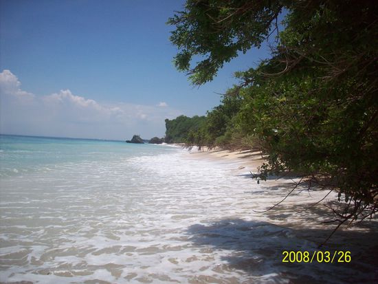 ... da das meer seicht und voller korallenstuecke war