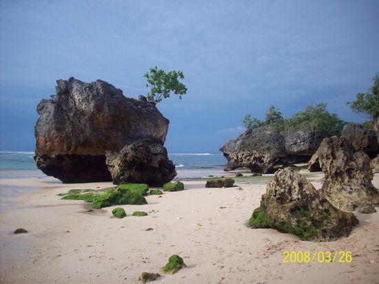 doch am "padang padang" beach konnten dann auch wir baden gehen