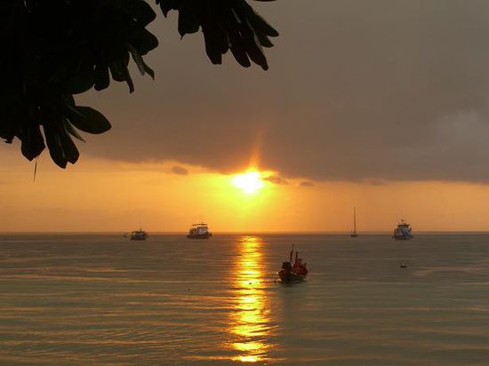 Sonnenuntergang am Sairee Beach