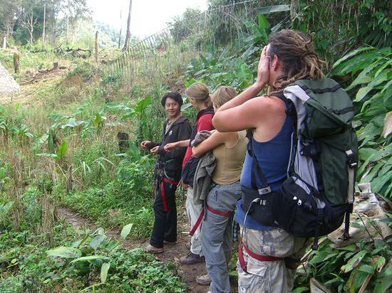 Steve, der selbst Tourguide in Australien war, kann unseren Guide nicht fassen ...