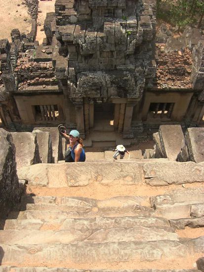 ziemlich steile Treppen