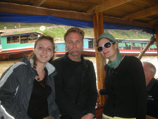 Endlich angekommen!! Der Flusskoller ist bei Arne nicht zu uebersehen...