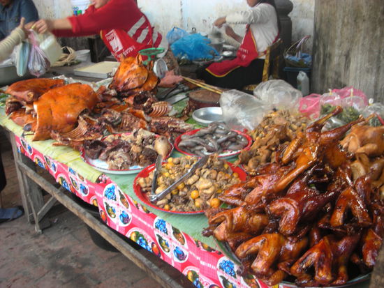 Laotischer Essensstand