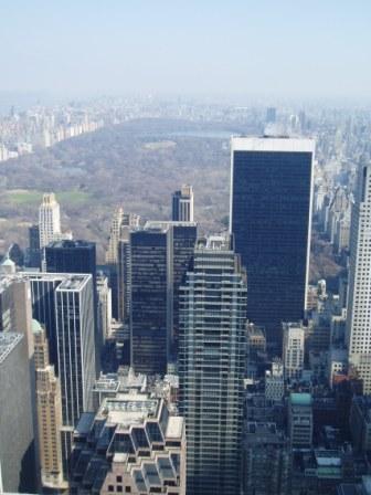 Blick vom RockefellerCenter auf den Central Park