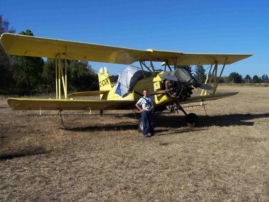 Auf dem Flughafen von Rio Bueno
