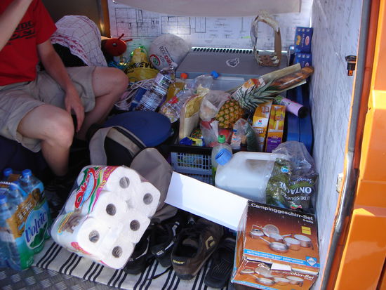 Ein Teil unseres Reisegepäcks