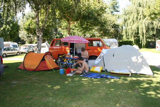 Campingplatz in der Nähe von Stresa.