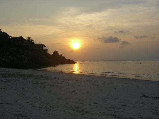 Sonnenuntergang am Haad Yao auf Ko Phangan.