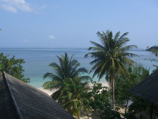 Mein Ausblick vom Bungalow am Haad Yao Beach.