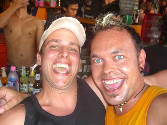 Israel und meine Wenigkeit, doch schon ein wenig angeschlagen...