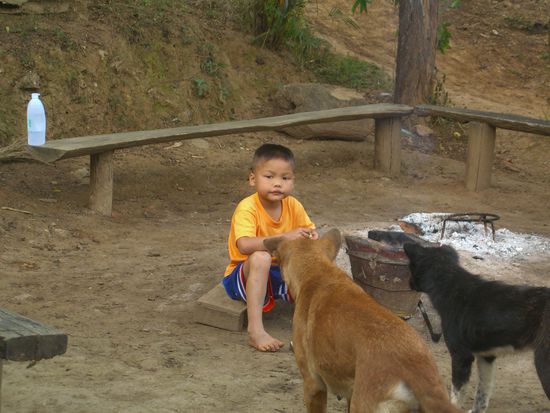 Ein schüchternes Kind des Bergvolkes