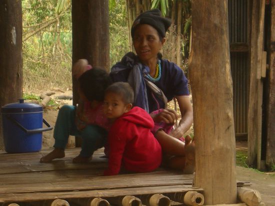 Ein typisches Bild der Einheimischen.