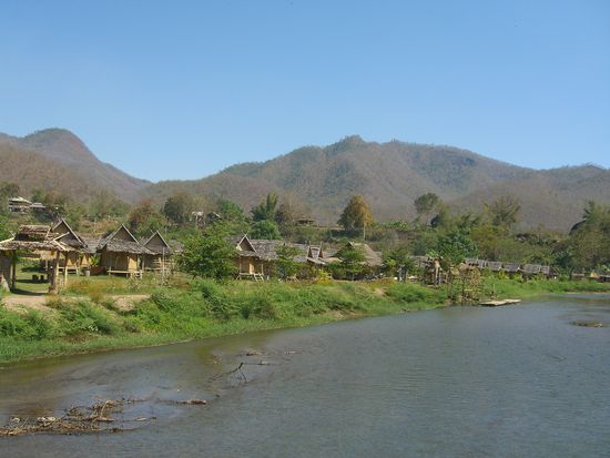 Das Paital: meine Bungalowanlage am River Pai, in der ich zwei Nächte verbracht habe.