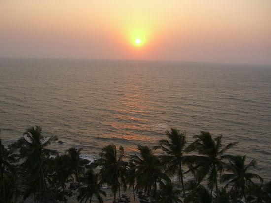 First Sunset in Goa Arambol