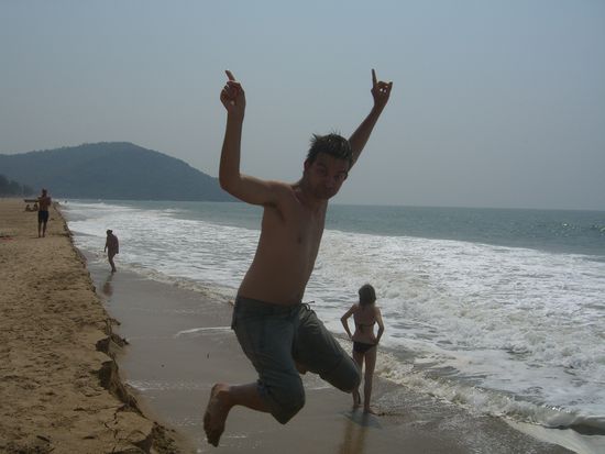 Just Jumping am Agonda Beach Goa
Die Schweizer wieder
