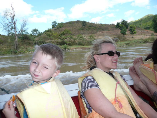 Auf der Mae Kok River-Fahrt