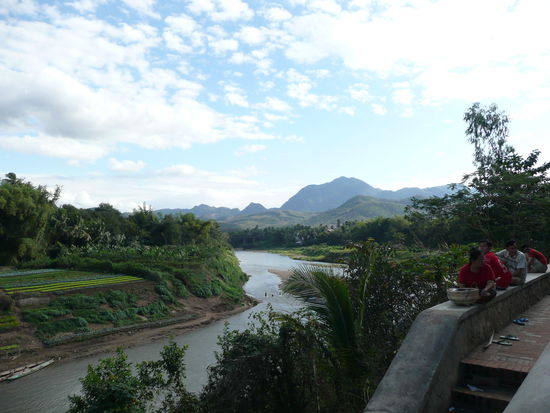 Fluss Nam Khan in Luang Prabang