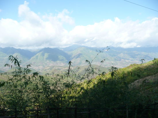 Berglandschaft von Luang Prabang in die Provinz Xieng Khouang