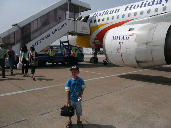 Kann man das erkennen, wie sich der Bengel freut