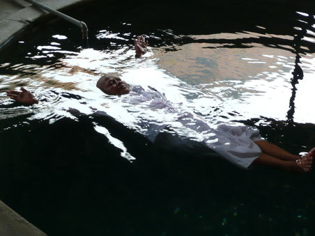 Schwimmende Nonne