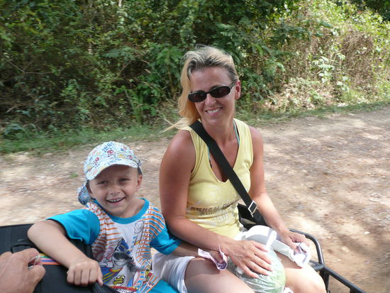 im Seitenwagen auf dem Weg zum Koh Libong Resort