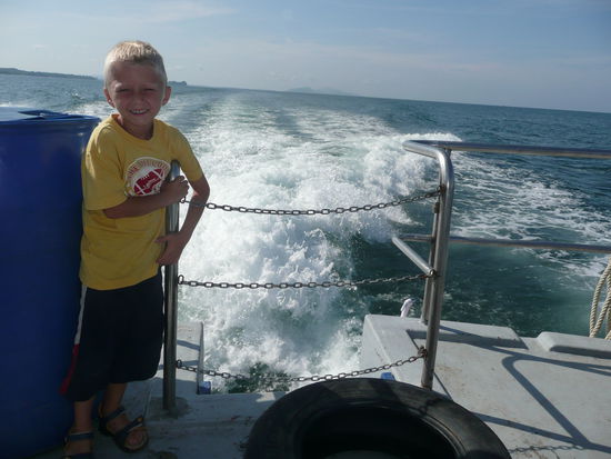 auf der Ueberfahrt von Koh Lanta nach Krabi