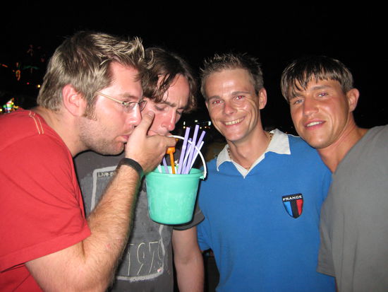 Wie man sieht war Stefan der einzige, der wirklich getrunken hat...