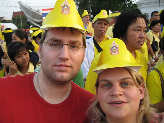 Gelb musste sein - zu Ehren des Koenigs