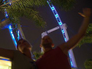 singaporeflyer, z hoechste rieserad vor wauet...het leider zueka wo mir si dert gsi...