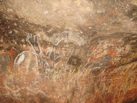 Aborigini-Felszeichnungen. Uralt.