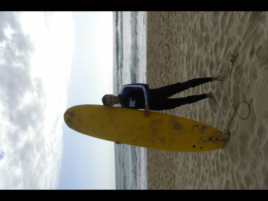 Erste Surf-Stunde