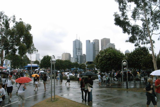 auch in Australien kann es regnen..