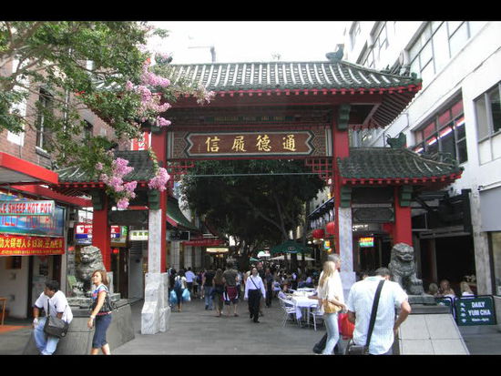 Eingang China Town in Sydney