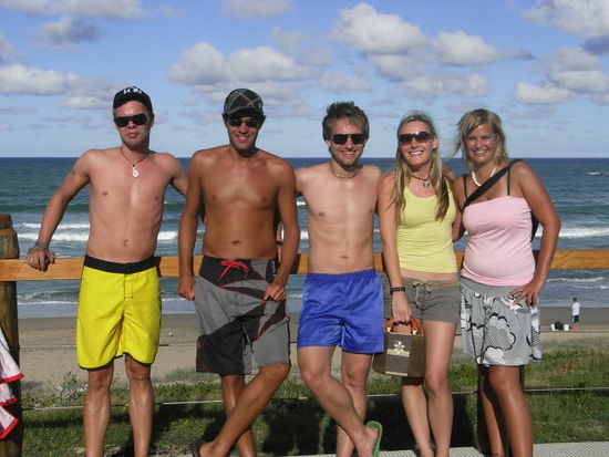 Oli, ich, Miche (Deutsch), Lauren (England), Marisa. Waren ca. 3
Tage miteinander unterwegs.