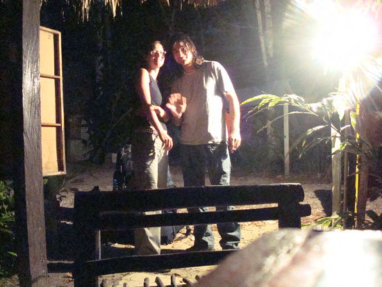 Morgens um sechs, bevor wir in den Bus steigen der uns an den Grenzfluss zu Guatemala bringen soll. Hasta la vista Mexico!