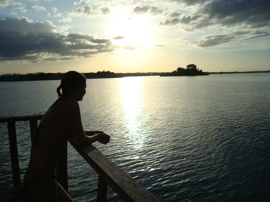 ...und so bleiben wir bis langsam die Sonne untergeht.