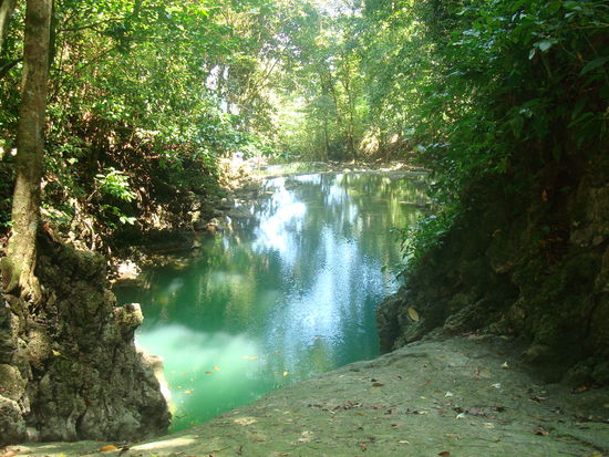 Durchgeschwitzt erreichen wir die Siete Altares (sieben Altare, uebrigens  )