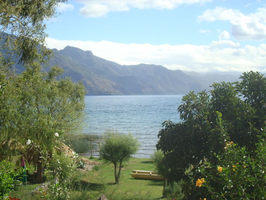 Aussicht von unserem ersten Hotel. Es war uns dann aber etwas zu teuer und wir sind nach drei Naechten umgezogen.