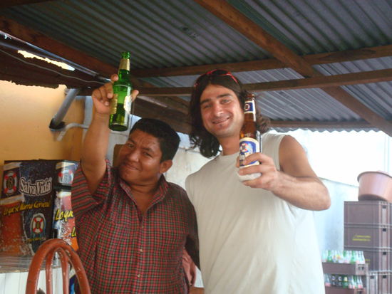 Urs und unser Hauptsponsor (der aber vorher aufgeben musste  )