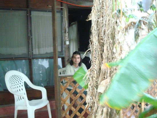 Urs vor unserer Cabaña