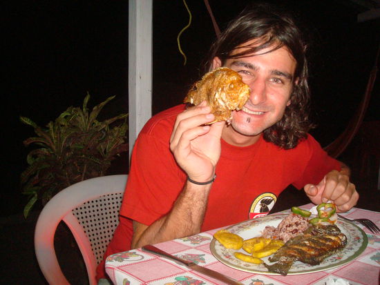 Am Abend gibts dann frischen Seefisch...