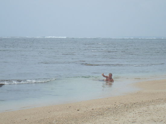 Jerome, die Badenixe au Sion, geniesst