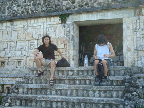 Urs und Jose (ein in Bern lebender Spanier)zuoberst auf der Gran Piramide
