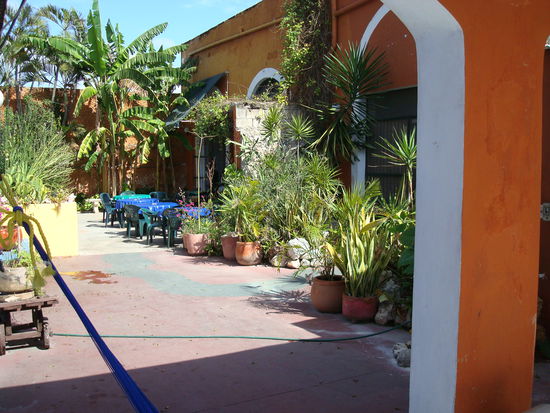 Innenhof von unserem Hostel (Nomadas)