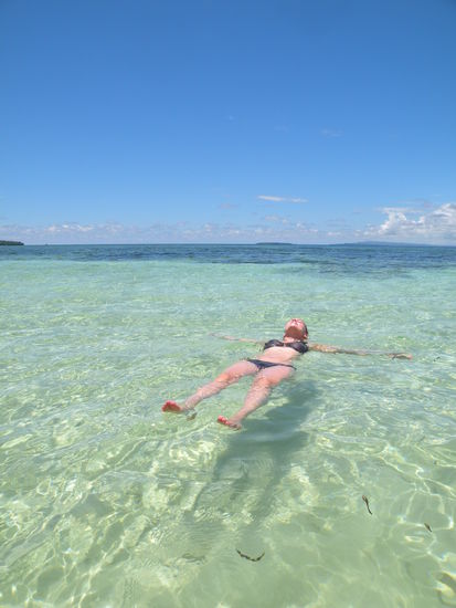 ... oder haben das klare Wasser genossen